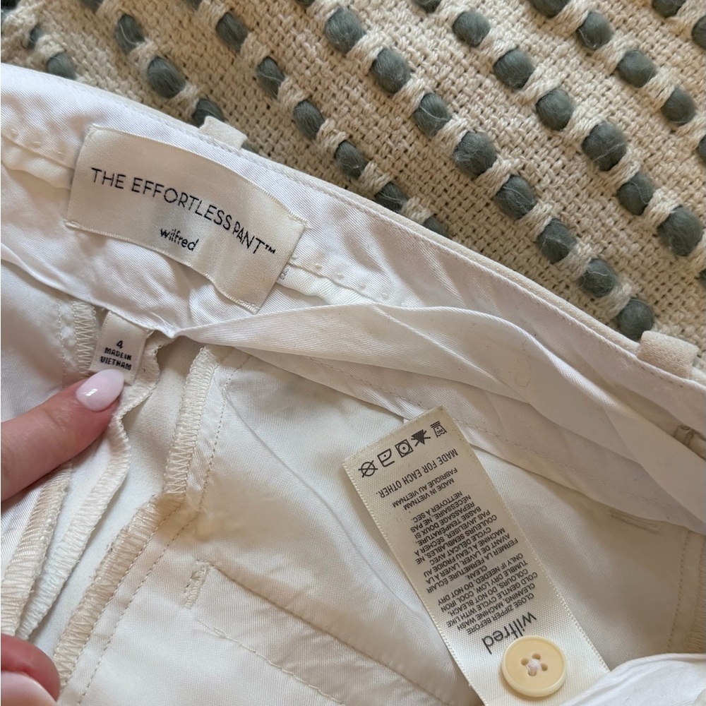 Wilfred Cream Effortless Pants